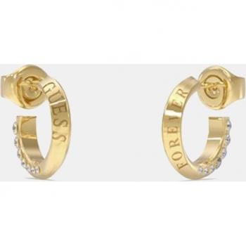 Pendientes de aro Forever Links de acero y circonitas - Guess