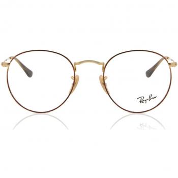 Ray-Ban RX3447V Round Metal 2945 Men's Eyeglasses Tortoiseshell Size 53 - Frame Only - Blue Light Block Available