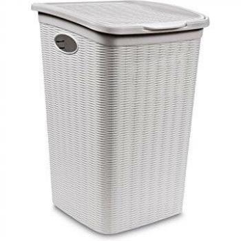 Cesto Porta Biancheria Elegance Blanco 36 Litros con Tapa - Stefanplast