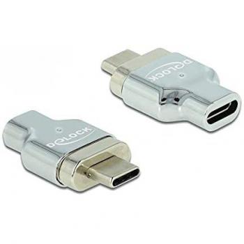 Adaptador Thunderbolt 3 / USB-C a hembra magnético 8K 30Hz Plata