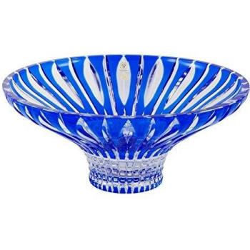 Cristal de Bohemia Denver Centro de Mesa, Cristal, Azul, 30 cm