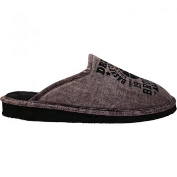 Zapatilla Casa Hombre KETBA Destalonada Dibujo Empeine Gris