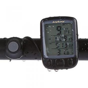 Blusmart Retroiluminada LCD de pantalla grande multifunción cronómetro a prueba de agua de la bicicleta del velocímetro inalámbrico con la temperatura para entusiastas de la bicicleta