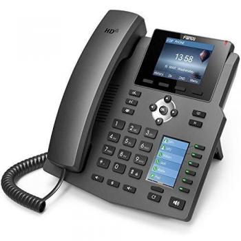 Fanvil X4 Negro Terminal con conexión por Cable 4líneas LCD - Teléfono IP