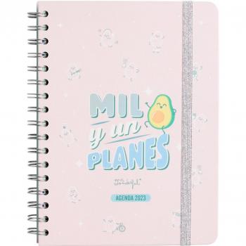 Mr. Wonderful - Agenda Anual 2023 Semana Vista - Mil y Un Planes, Rosa, WOA2212291ESZ0