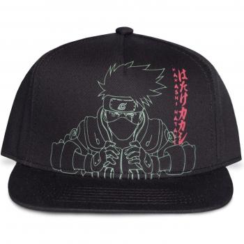 Gorra Naruto Shippuden Kakashi Line Art Snapback para Hombre