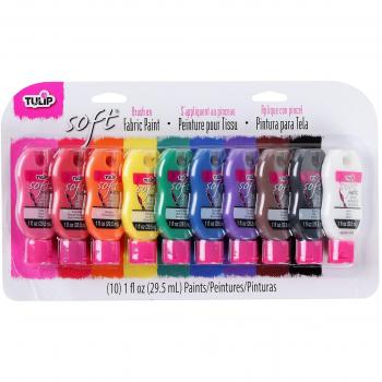I Love To Create Tulip Soft Fabric Paint Kit 1 Ounce 10/Pkg-
