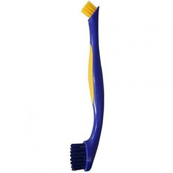 ROZENBAL Cepillo de Doble Fibra para Limpieza Profunda de Rincones, Rosa, 27.5 cm