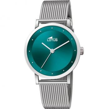 Reloj Lotus Trendy 18790/6 para Mujer con Esfera Verde y Caja de Acero Inoxidable 316L Plateado