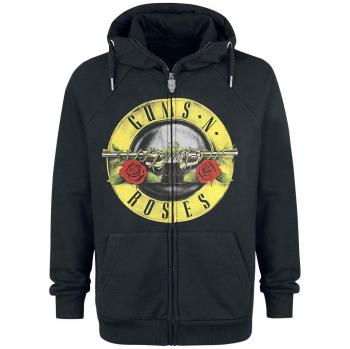 Guns N Roses Logo Capucha con Cremallera Negro M