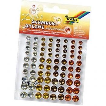 Folia 12301 – Joyas piedras, 80 unidades, autoadhesivo)