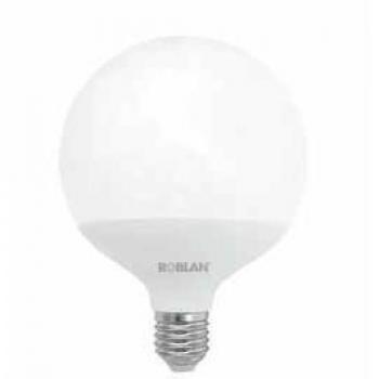 Roblan LEDGLOB18F Globo LED Bulb, 18W, E27 Base, 1600 Lumens, 4100K Cool White Light, 180º Beam Angle