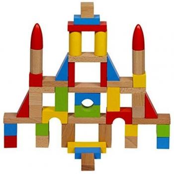 Goki-58575 Puzzles 3D Piezas de Construcción, Multicolor