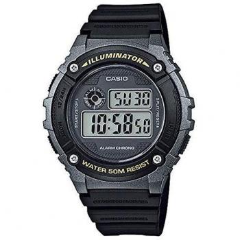Casio Reloj Digital para Unisex de Cuarzo con Correa en Plástico W-216H-1BVEF