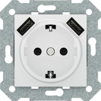 Base Schuko con cargadores USB BJC VIVA 23526-USB
