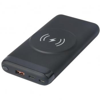 eSTUFF ES641042 Batería Externa Polímero de Litio 10000 mAh Cargador Inalámbrico Negro