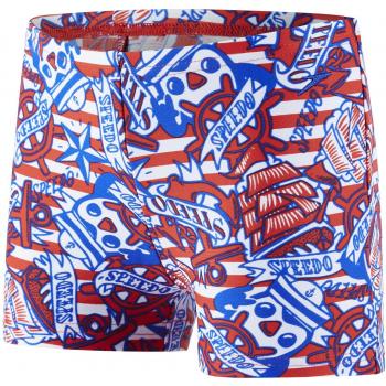 Speedo Space Traveller Essential Allover Bañador, Niños, Rojo