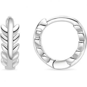 Pendientes Luxenter Isbak de metal bañado en rodio