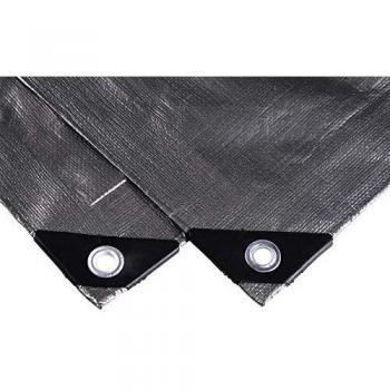 Laneetal Lona Funda Protectora Resistente al Agua y Anti-UV Cubierta de Madera Impermeable Gris 3x4m 280g/m² 0930077