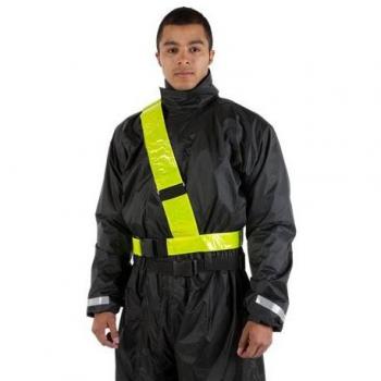 Viper Moto Accessories A375 Moto de ropa de protección accesorios Riñón correas Deluxe reflectante clásico erungs rayas, Anti-reflective Yellow, One