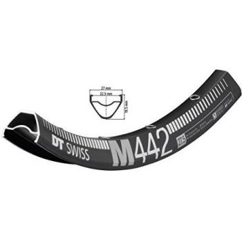 DT Swiss 2040012600 Llanta, Negro, 6.5 mm