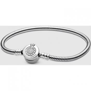 Pulsera Cadena de Serpiente Corona Brillante de Pandora Moments 599046C01-20