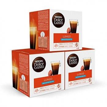 Nescafé Dolce Gusto Lungo Decaffeinato - Pack de 16 Cápsulas de Café
