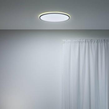 Plafón LED WiZ Superslim Ø43cm negro