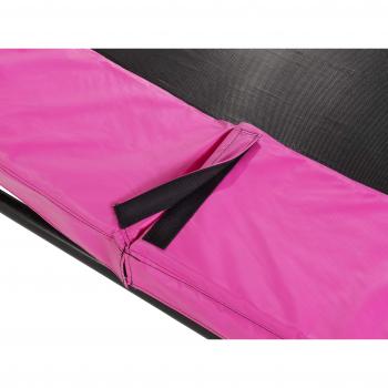 Trampolín Silhouette Enterrado Rosa 427 cm con Red de Seguridad
