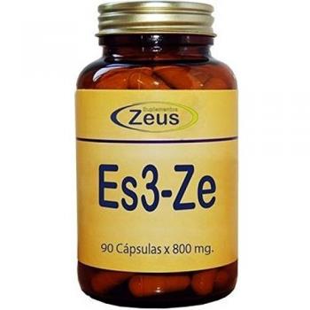 Es3-Ze Calmante Natural para el Sistema Nervioso, Suplemento Alimenticio Vegano con Aminoácidos y Pasiflora - 90 Cápsulas Vegetales de Zeus