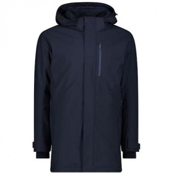 CMP Men's Snaps Hooded Parka - Black, Size 48