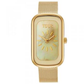 Reloj Inteligente Analógico de Mujer T-Band Club con Pulsera Dorada y Control de Ritmo Cardíaco