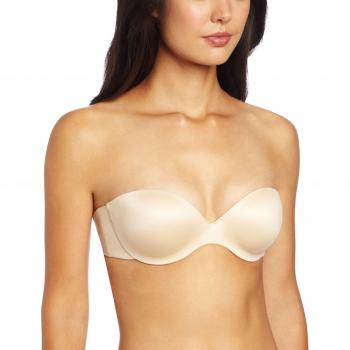 Maidenform Custom Lift Strapless Underwire Bra Latte 34B Women's