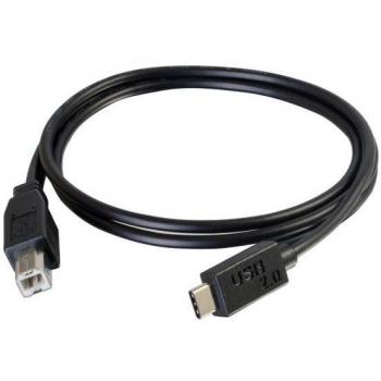 3ft USB-C to USB-B 2.0 Cable - Male/Male, Black