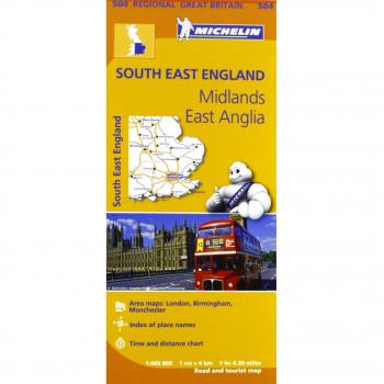 Mapa Regional South East England, Midlands, East Anglia - Aa.vv