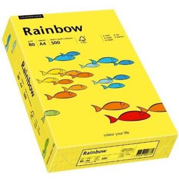 Papel Xero Rainbow A4 80g Amarillo Medio 500 Hojas