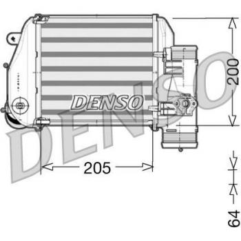 Intercooler DENSO DIT02024 para aire de sobrealimentación izquierdo