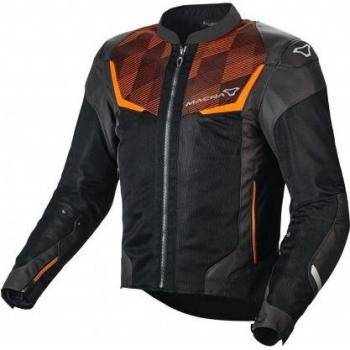 Chaqueta de Moto Macna Orcano Naranja Textil para Motocicletas - Negro y Naranja (S)
