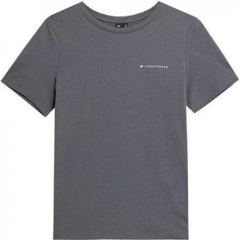 Camiseta de Manga Corta Mujer 4F TSD025 Gris Oscuro XL