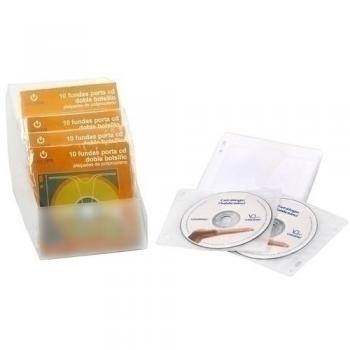 Porta-CD Doble PP Acolchado Blíster de 10