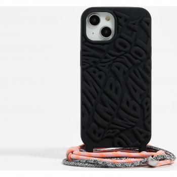 Funda de Silicona Negra con Logo para iPhone 15 de Mujer Bimba y Lola