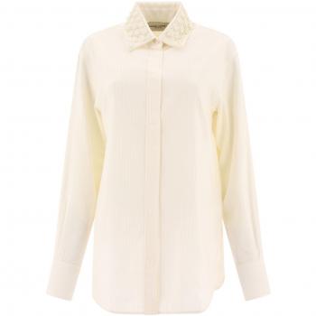 Golden Goose Women's Batilda Shirt in White, Size XS, GWP00820P00137311560