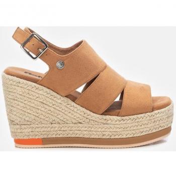Sandalia de mujer Refresh 171537 Camel con hebilla