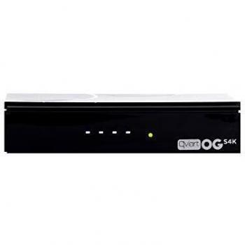 Qviart OGs 4K Receptor Satélite Multimedia Streaming Linux LAN Ott DVB-S2 Multistream Ultra Rápido UHD 2160p HDR10 HLG 10bit H.265 con QTV Online TV