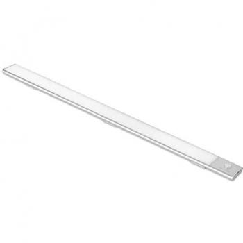 Aplique LED recargable por USB Kaus con sensor de movimiento, L 600 mm, Anodizado mate, Plástico y Aluminio
