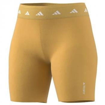 Adidas Techfit Bike Short Leggings Amarillo XS Mujer, Medias (1/2) De Las Mujeres, Semi Spark