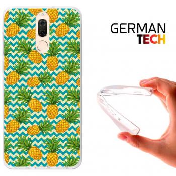 Funda Gel para Huawei Mate 10 Lite, Carcasa TPU Flexible fabricada con la mejor Silicona, protege y se adapta a la perfección a tu Smartphone y con nuestro exclusivo diseño German Tech®. Piñas Olas Verdes