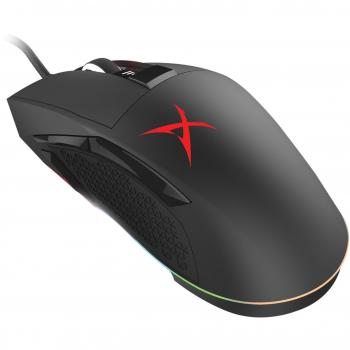 Creative Sound BlasterX Siege M04 - Ratón Gaming de Alta Precisión con Iluminación RGB Personalizable, 12000 dpi, USB, Color Negro