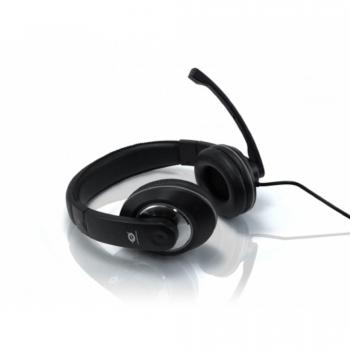 Conceptronic CMUSICSTARR Binaural Diadema Negro, Rojo - Auriculares con micrófono