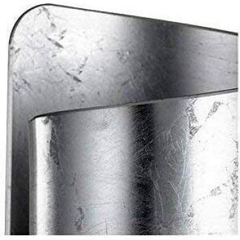Lámpara de Mesa Imagine Plata 1 Ampoule E27 15x24,8cm - Estructura de Vidrio y Aluminio